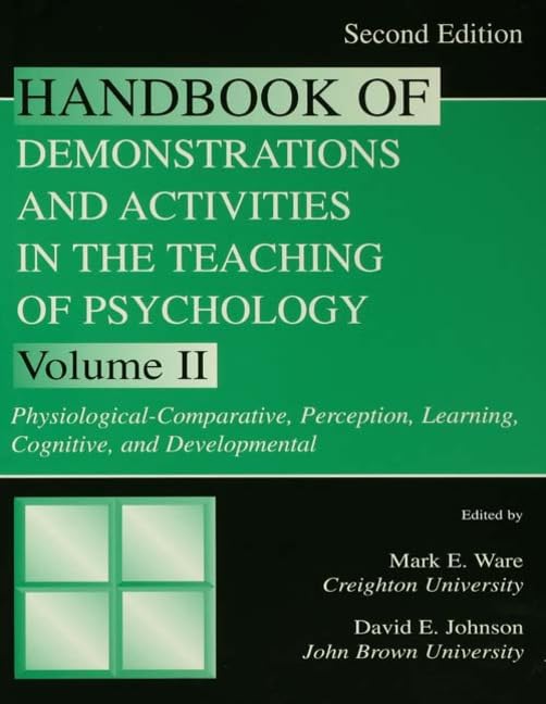 Handbook Of Demonstrations And Activities In The Teaching Of Psychology, Second Edition (Handbook Of Demonstrations & Activities,Used