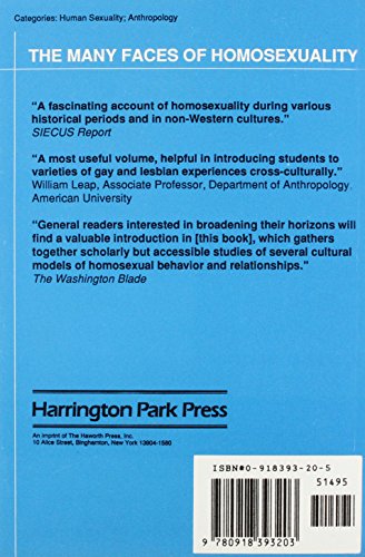 The Many Faces Of Homosexuality: Anthropological Approaches To Homosexual: Anthropological Approaches to Homosexual Behavior,Used