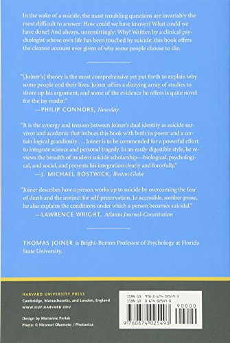 Why People Die by Suicide,New