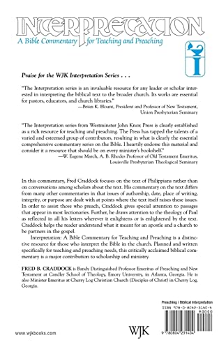 Philippians: Interpretation: A Bible Commentary for Teaching and Preaching,New