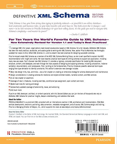 Definitive XML Schema, 2nd Edition,Used