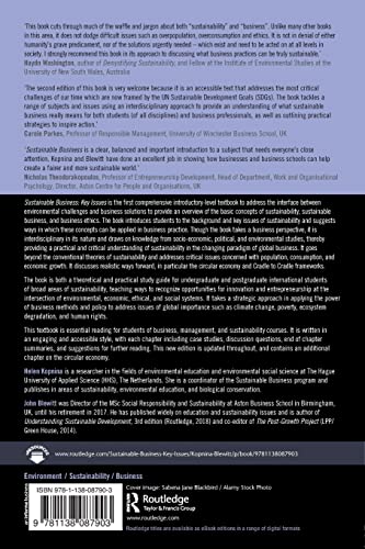 Sustainable Business: Key Issues (Key Issues in Environment and Sustainability),Used