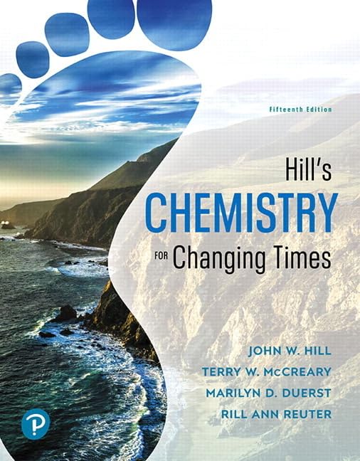 Hill's Chemistry for Changing Times,Used
