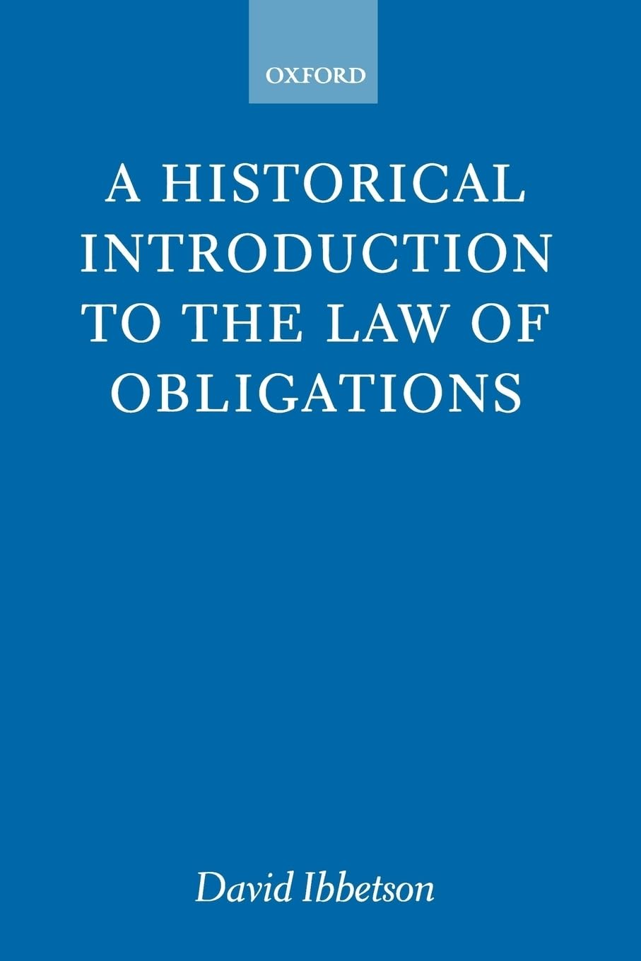 A Historical Introduction to the Law of Obligations,Used