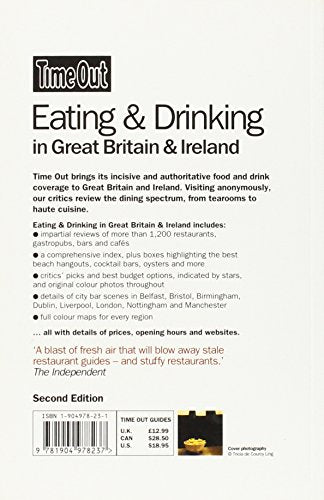 Time Out Eating and Drinking in Great Britain and Ireland (Time Out Guides),Used
