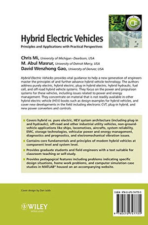 Hybrid Electric Vehicles: Principles And Applications With Practical Perspectives