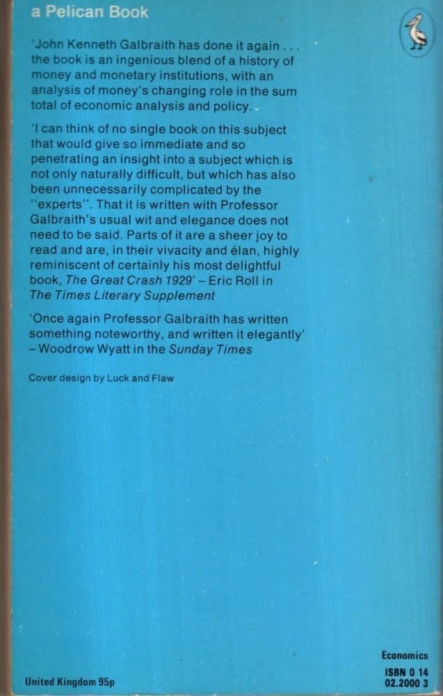 Money: Whence it Came, Where it Went (Pelican),Used