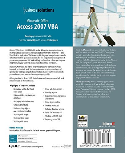 Microsoft Office Access 2007 Vba