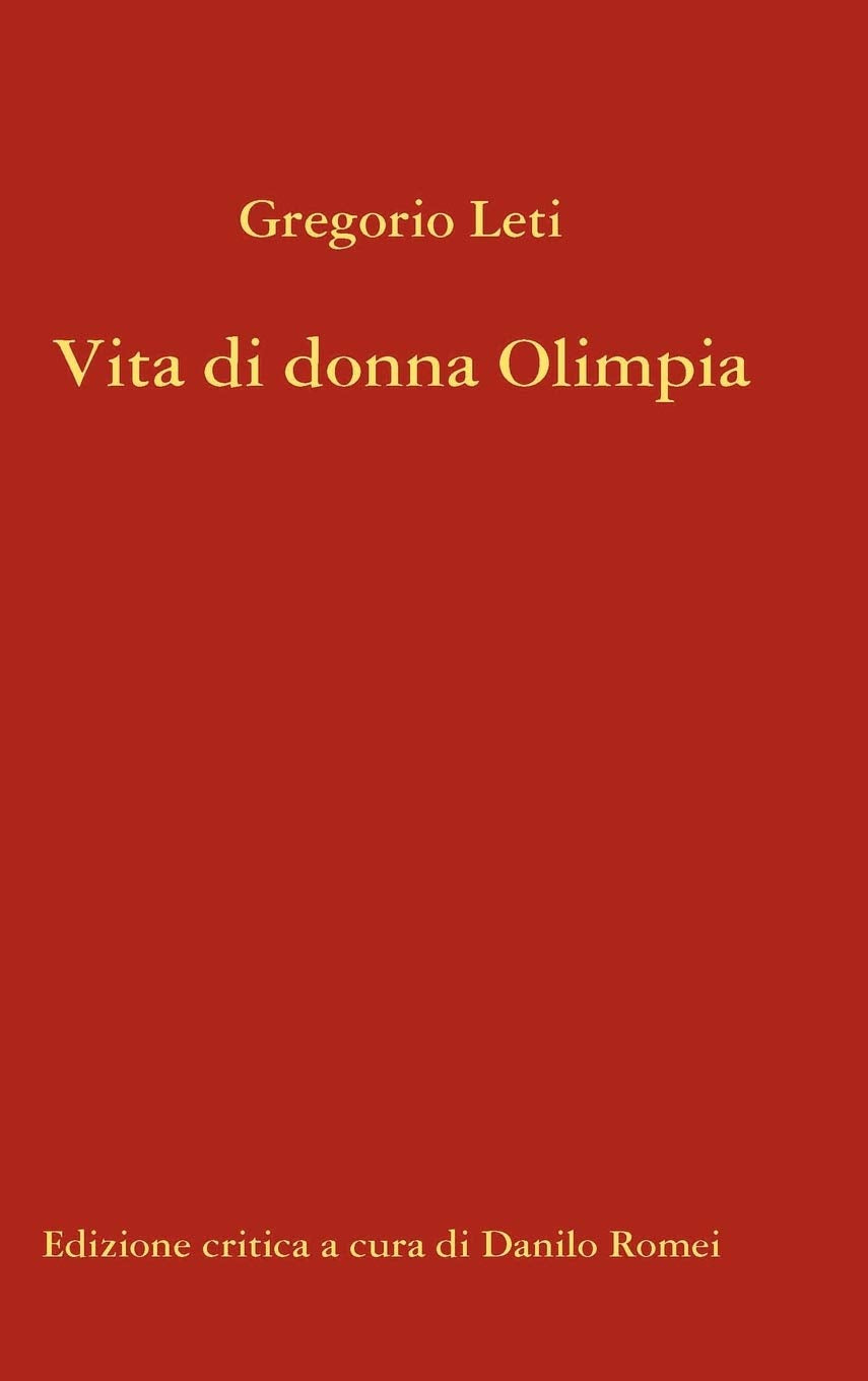 Vita Di Donna Olimpia (Italian Edition),New