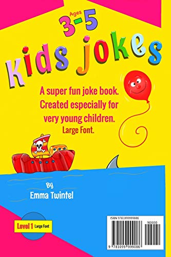 Kids Jokes age 35: A level 1 book especially created for kindergarten and beginner readers, preschool. (Early Reader Books),Used