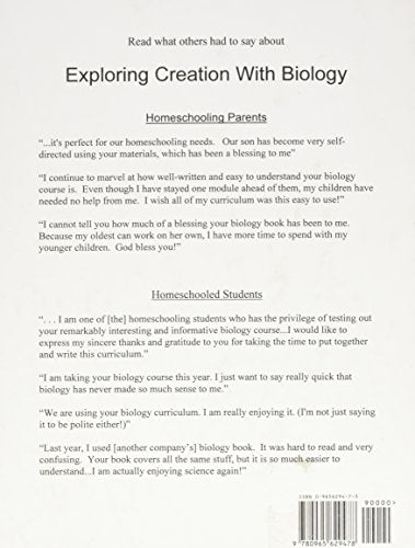 Exploring Creation With Biology  1st Edition,Used