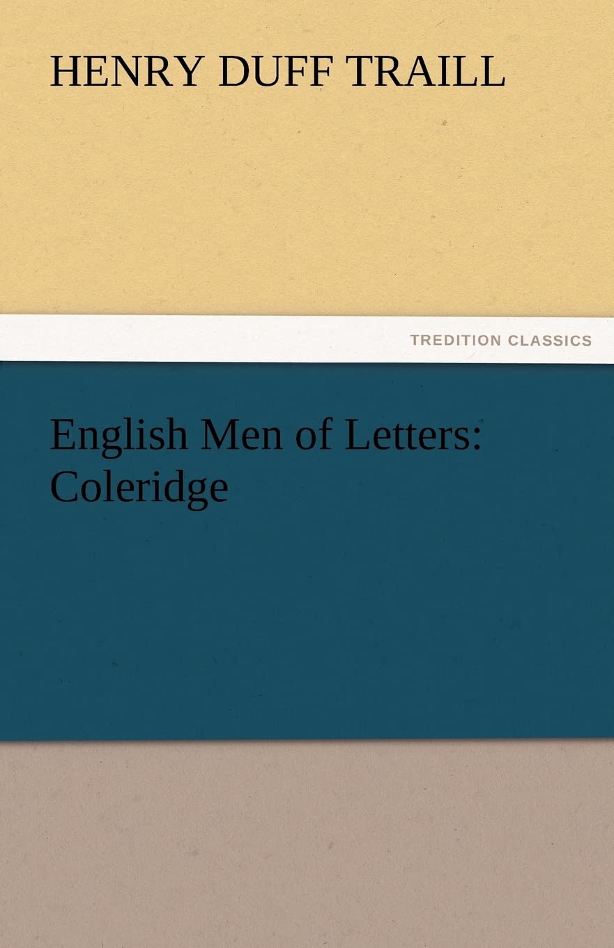 English Men of Letters: Coleridge,Used