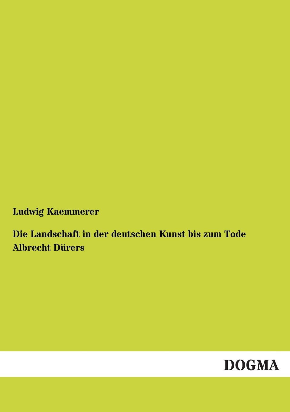 Die Landschaft in der deutschen Kunst bis zum Tode Albrecht Drers (German Edition),Used
