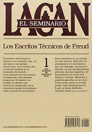 El seminario. Libro 1: Los escritos tcnicos de Freud (Spanish Edition),New
