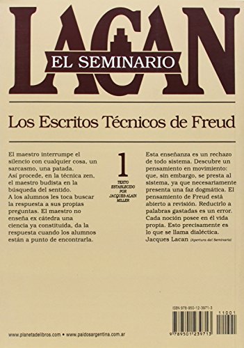 El seminario. Libro 1: Los escritos tcnicos de Freud (Spanish Edition),New