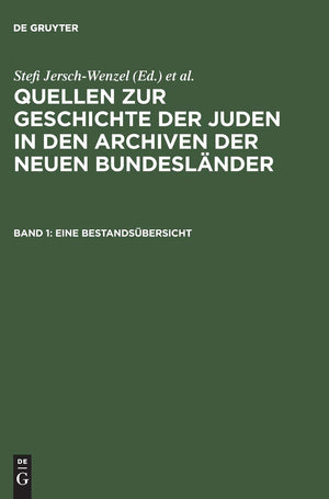 Eine Bestandsbersicht (Quellen Zur Geschichte Der Juden In Den Archiven Der Neuen B) (German Edition),Used