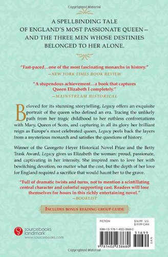 Legacy: The Acclaimed Novel of Elizabeth, England's Most Passionate Queen  and the Three Men Who Loved Her,Used