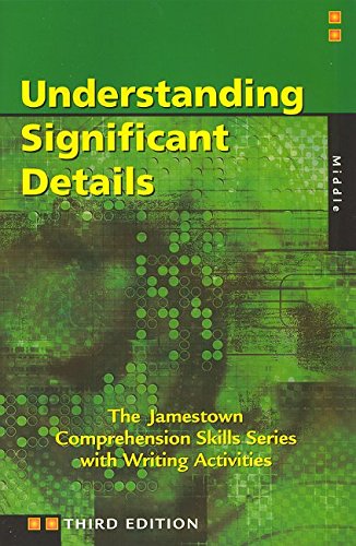Comprehension Skills: Understanding Significant Details (Middle),Used