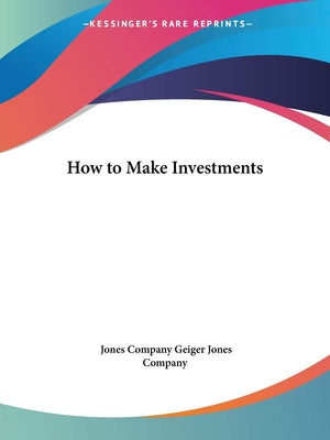 How to Make Investments,Used