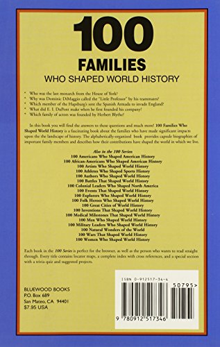 100 Families Who Shaped World History (100 Series),Used
