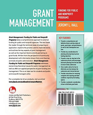 Grant Management: Funding for Public and Nonprofit Programs: Funding for Public and Nonprofit Programs,Used