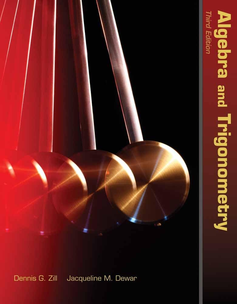 Algebra and Trigonometry (Jones & Bartlett Learning Series in Mathematics),Used