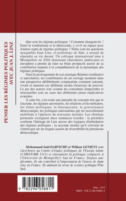 Penser les rgimes politiques avec Juan J. Linz,Used