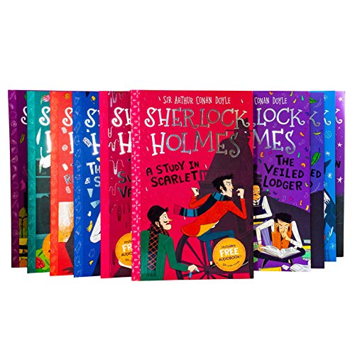 The Sherlock Holmes Children's Collection: Shadows, Secrets and Stolen Treasure 10 Book Box Set,Used