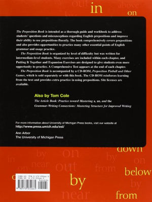 The Preposition Book: Practice toward Mastering English Prepositions,New