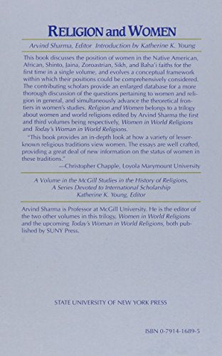 Religion and Women (McGill Studies in the History of Religions),Used