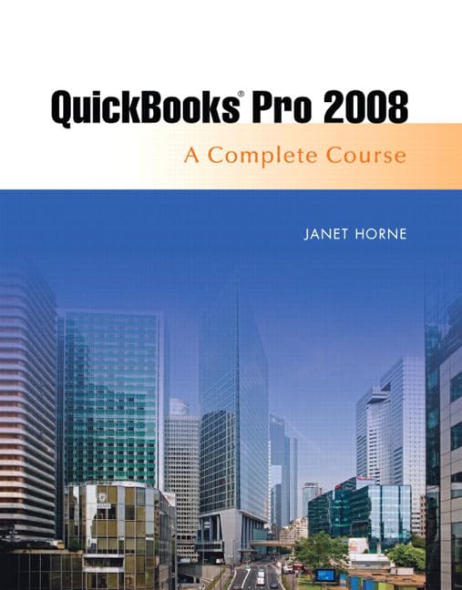 Quickbooks Pro 2008: A Complete Course,Used