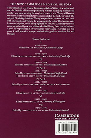 The New Cambridge Medieval History, Vol. 6: c.1300c.1415,Used