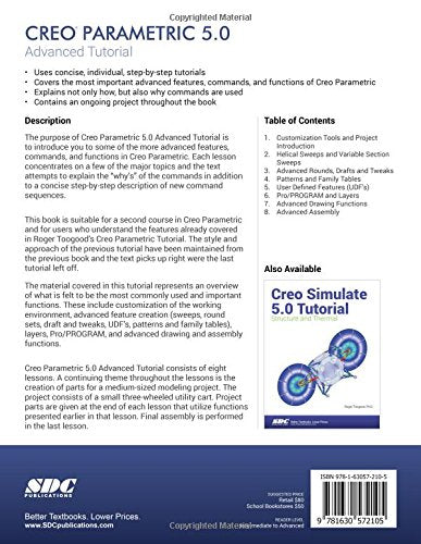 Creo Parametric 5.0 Advanced Tutorial,Used