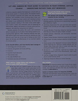 Criminal Justice (with InfoTrac),Used