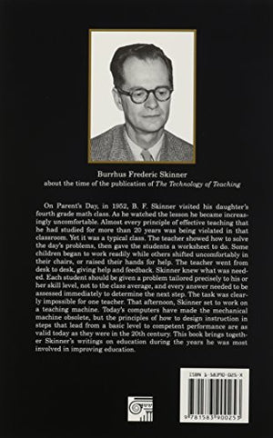 The Technology Of Teaching (Official B. F. Skinner Foundation Reprint Series / Paperback Edition),New