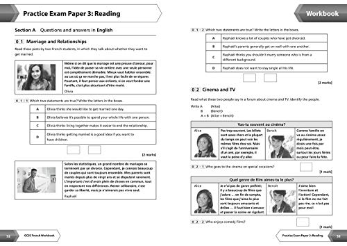 AQA GCSE 91 French Workbook (Collins GCSE 91 Revision),Used