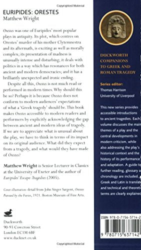 Euripides: Orestes (Companions to Greek and Roman Tragedy),Used