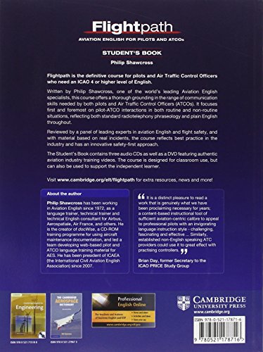 Flightpath: Aviation English For Pilots And Atcos Student'S Book With Audio Cds (3) And Dvd,Used