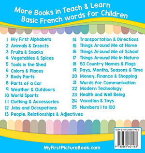 My First French Alphabets Picture Book with English Translations: Bilingual Early Learning & Easy Teaching French Books for Kids,Used