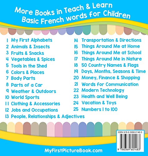 My First French Alphabets Picture Book with English Translations: Bilingual Early Learning & Easy Teaching French Books for Kids,Used
