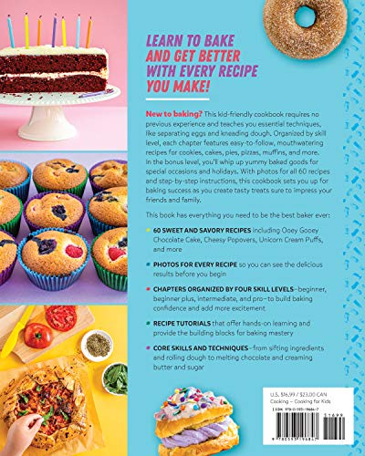 Bake Up! Kids Cookbook: Go from Beginner to Pro with Recipes and Essential Techniques,Used