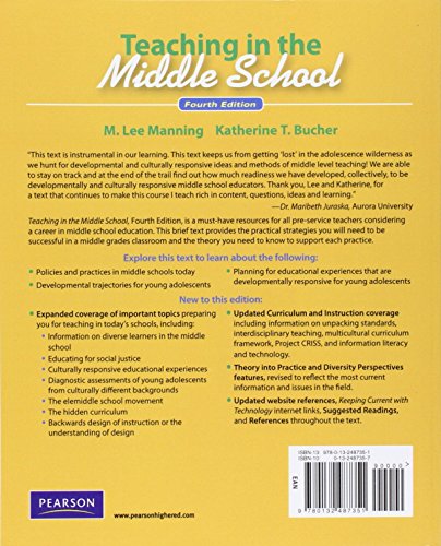 Teaching In the Middle School,Used