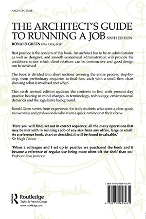 The Architects Guide to Running A Job, Sixth Edition,Used