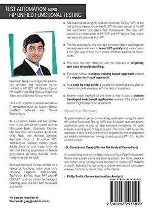 Test Automation using HP Unified Functional Testing: Explore latest version of QTP,Used