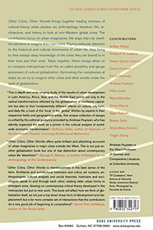 Other Cities, Other Worlds: Urban Imaginaries In A Globalizing Age,Used