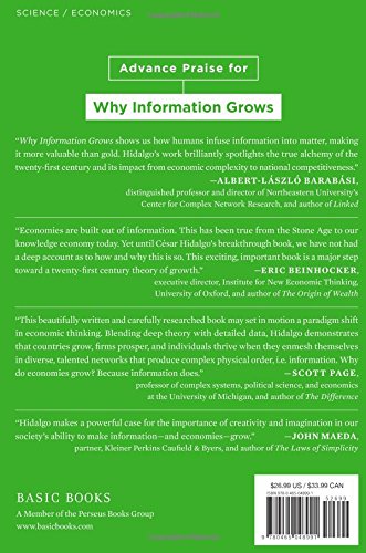 Why Information Grows: The Evolution Of Order, From Atoms To Economies,Used