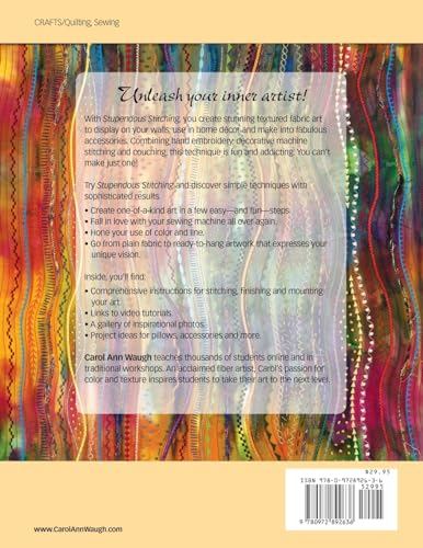 Stupendous Stitching How to Make Fun and Fabulous Fiber Art,New
