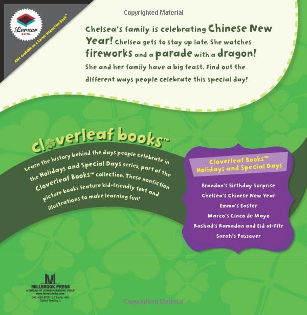 Chelsea'S Chinese New Year (Cloverleaf Books   Holidays And Special Days)