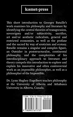 Georges Bataille: An Epitome (Epitomes),Used