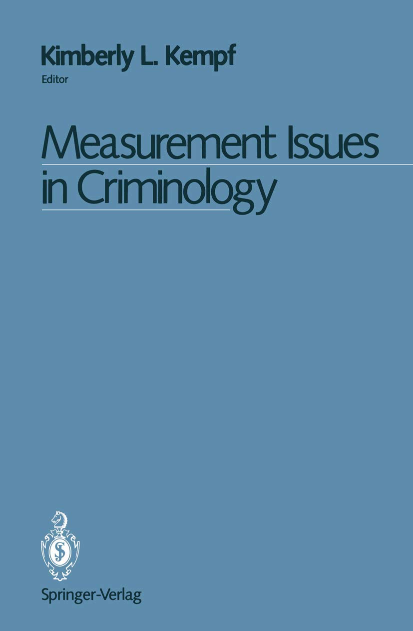 Measurement Issues in Criminology,Used